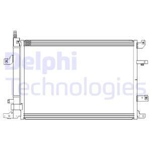 Радиатор кондиционера (Конденсатор) Delphi CF20316