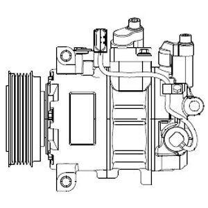 Компрессор кондиционера Delphi CS20474