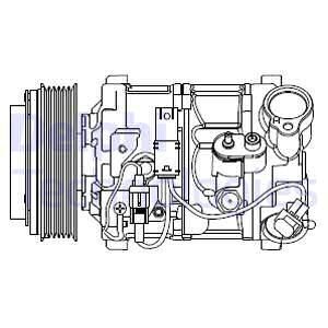 Компрессор кондиционера Delphi CS20545