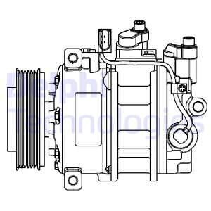 Компрессор кондиционера Delphi CS20546
