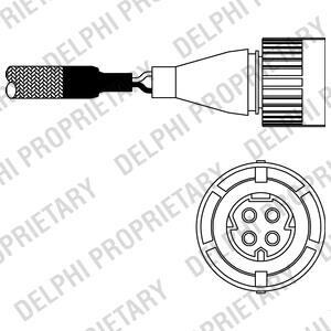 Датчик кислородный / Лямбда-зонд Delphi ES10254-12B1