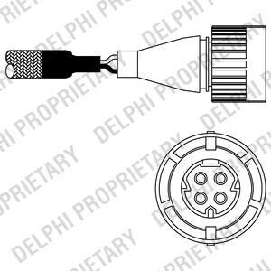 Датчик кислородный / Лямбда-зонд Delphi ES10984-12B1
