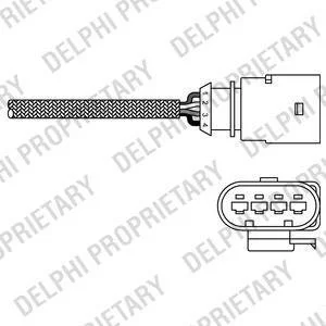 Лямбда зонд VW Caddy III 1.4/1.6 04-15 Delphi ES20289-12B1