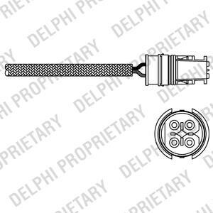 Датчик кислородный / Лямбда-зонд Delphi ES20313-12B1