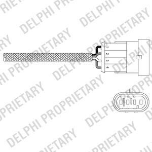 Датчик кислородный / Лямбда-зонд Delphi ES20344-12B1