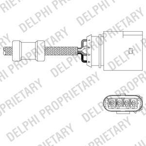 Датчик кислородный / Лямбда-зонд Delphi ES20348-12B1