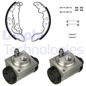 Колодки тормозные барабанные, комплект Delphi KP1139