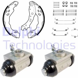 Колодки тормозные барабанные, комплект Delphi KP1146