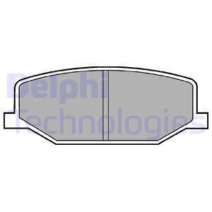 Тормозные колодки дисковые, комплект Delphi LP0527