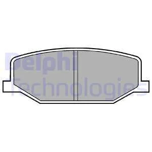 Тормозные колодки дисковые, комплект Delphi LP0527
