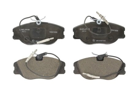 Тормозные колодки дисковые, комплект Delphi LP0909