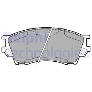 Тормозные колодки дисковые, комплект Delphi LP1063