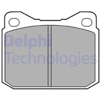 Тормозные колодки дисковые, комплект Delphi LP117