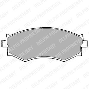 Тормозные колодки дисковые, комплект Delphi LP1228