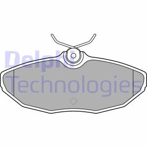 Тормозные колодки дисковые, комплект Delphi LP1505