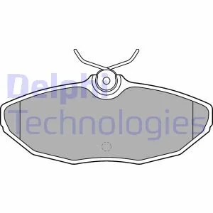 Тормозные колодки дисковые, комплект Delphi LP1505