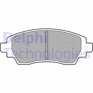 Тормозные колодки дисковые, комплект Delphi LP1560