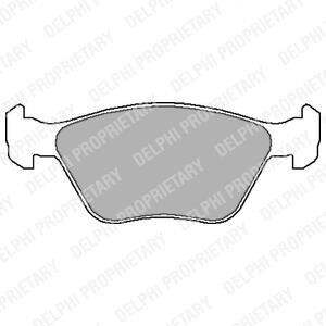 Тормозные колодки дисковые, комплект Delphi LP1602