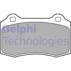 Тормозные колодки дисковые, комплект Delphi LP1700