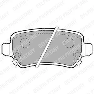Колодки гальмівні (задні) Opel Astra G/H/ Combo/Kia Venga 94- (TRW) Delphi LP1717