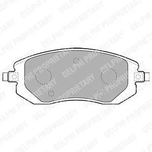 Колодки гальмівні (передні) Subaru Forester 02-/Impreza 00-/Legacy 03-14/Outback 03- Delphi LP1718