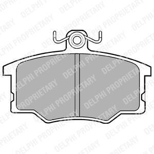 Тормозные колодки дисковые, комплект Delphi LP179