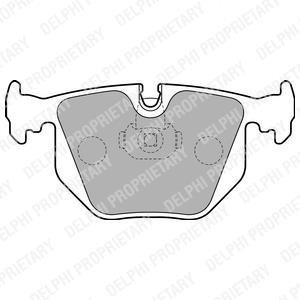 Колодки гальмівні (задні) BMW 5 (E39) 98-07/7 (E38) 94-01/X3 (E83) 04-11/X5 (E53)00-06 (Continental) Delphi LP1803