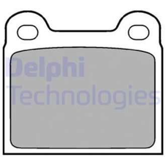 Тормозные колодки дисковые, комплект Delphi LP18