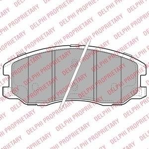 Колодки гальмівні (передні) Chevrolet Captiva/Opel Antara 2.0-3.2 CDTI 06- Delphi LP1987