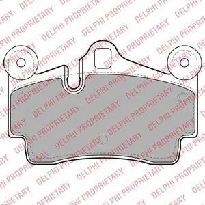 Колодки гальмівні (задні) Audi Q7 06-15/VW Touareg/Porsche Cayenne 02-10 Delphi LP1998