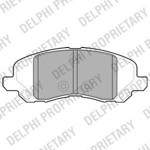 Тормозные колодки дисковые, комплект Delphi LP2038