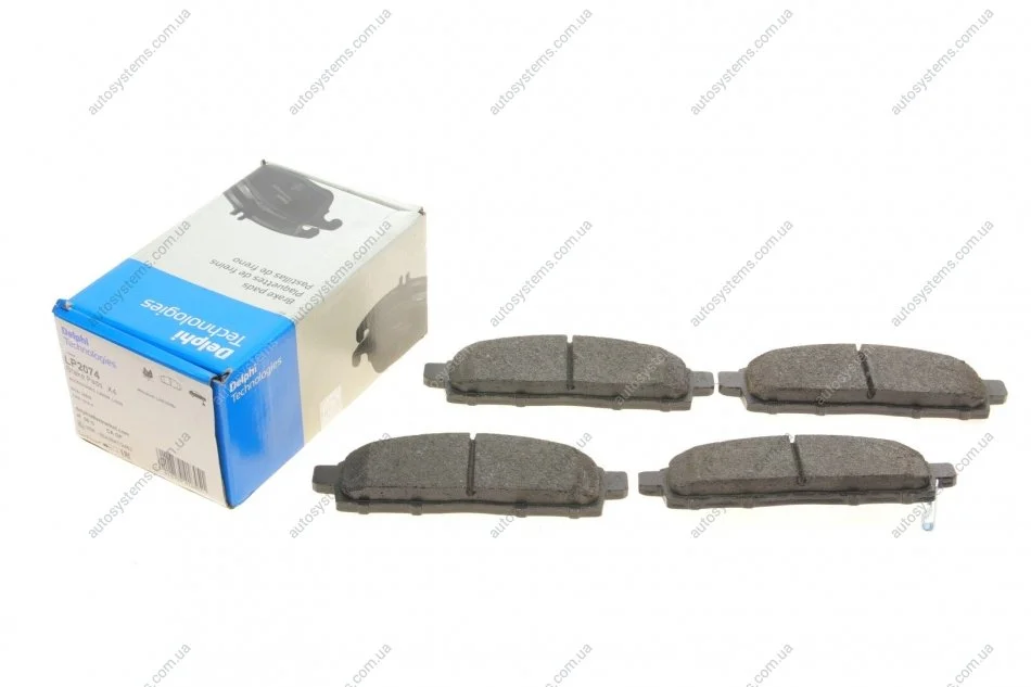 Колодки гальмівні (передні) Mitsubishi L200 05-/Pajero Sport II 08-/Fiat Fullback 16- Delphi LP2074 (фото 1)
