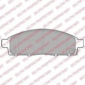 Колодки гальмівні (передні) Mitsubishi L200 05-/Pajero Sport II 08-/Fiat Fullback 16- Delphi LP2074