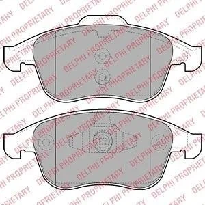 Колодки гальмівні (передні) Renault Megane III/Laguna III/Scenic III 07- (Continental) Delphi LP2079