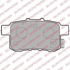Колодки гальмівні (задні) Honda Accord VIII 2.0-2.4i 08- Delphi LP2145
