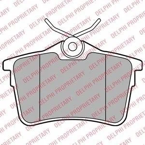 Колодки гальмівні (задні) Citroen Berlingo/Peugeot Partner 07- (TRW) Delphi LP2147