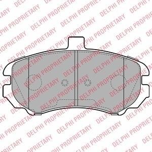 Тормозные колодки дисковые, комплект Delphi LP2150
