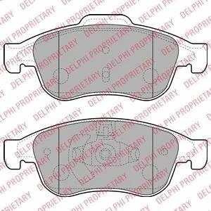 Колодки гальмівні (передні) Renault Megane III/Scenic III 08-/Duster/Dokker/Fluence 10- (Continental) Delphi LP2152