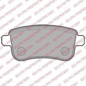 Колодки гальмівні (задні) Renault Fluence/Megane/Scenic 08- (TRW) Delphi LP2153