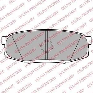 Колодки гальмівні (задні) Toyota Land Cruiser Prado 09-/200/Sequoia/Tundra/Lexus LX 07- Delphi LP2154