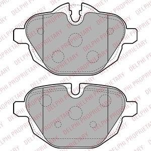 Колодки гальмівні (задні) BMW 5 (F10/F11)/X3 (F25) 10-17 B47/N20/N47/N55/N57/N63 Delphi LP2162