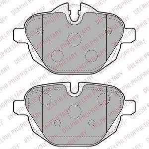 Колодки гальмівні (задні) BMW 5 (F10/F11)/X3 (F25) 10-17 B47/N20/N47/N55/N57/N63 Delphi LP2162
