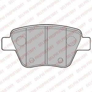 Колодки гальмівні (задні) Audi A1/A3/Skoda Octavia/SuperB/VW Caddy III/Golf/Touran 03- (Bosch) Delphi LP2178