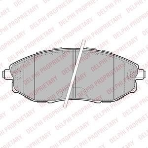 Тормозные колодки дисковые, комплект Delphi LP2183