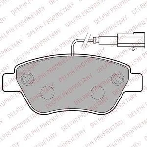 Тормозные колодки дисковые, комплект Delphi LP2230