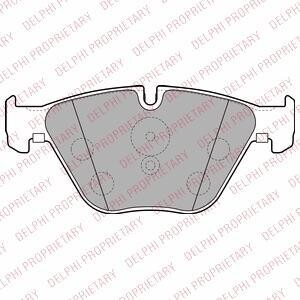 Тормозные колодки дисковые, комплект Delphi LP2245