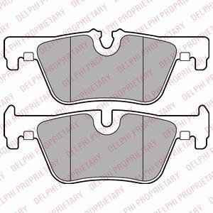 Колодки гальмівні (задні) BMW 1 (F20-21)/2 (F22-23/F45)/3 (F30/F34/F80) 11- B47/B48//N13/N20/N47 Delphi LP2286