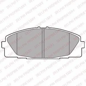 Комплект гальмівних колодок Delphi LP2473