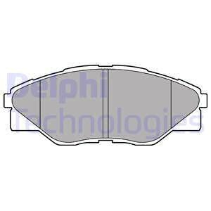Тормозные колодки дисковые, комплект Delphi LP2496