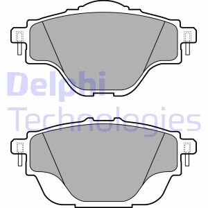 Тормозные колодки дисковые, комплект Delphi LP2509